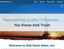 Tablet Screenshot of bobdavissales.com